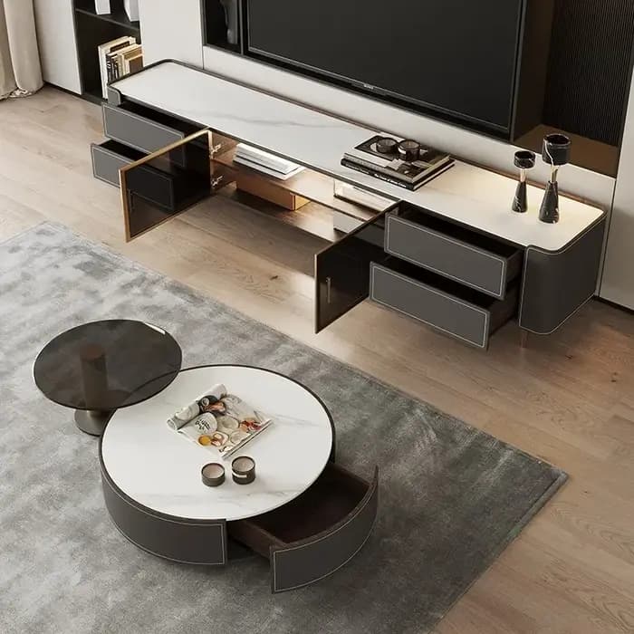Meuble TV de rangement et de rangement pour accessoires