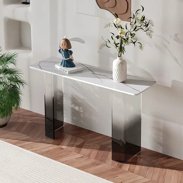 Table Console moderne ecléctique, Simple, esthétique, tendance, Unique, rustique, petite Tavolo, meu