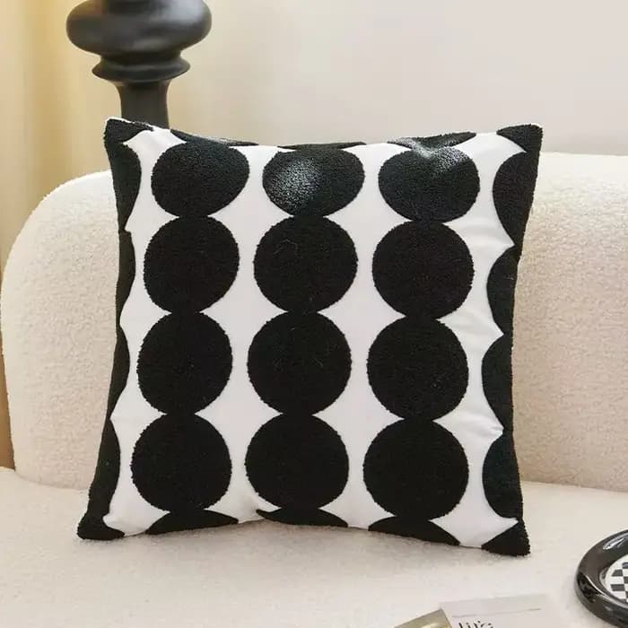 Juste de coussin rétro pour canapé