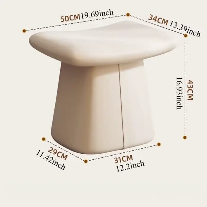 Tabouret de maquillage design, chaise de chambre à coucher, Nail Art, siège souple, sièges en cuir,