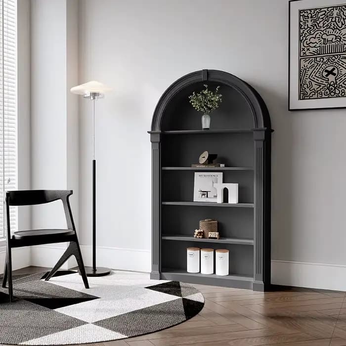 Meuble de rangement arqué de style français