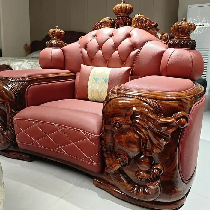 Canapé sectionnel moderne de luxe en cuir