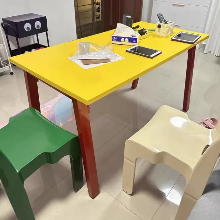 Organisateur pieds Table à manger moderne Rectangle étanche salon