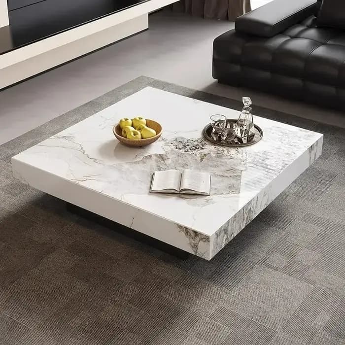 Table basse minimaliste Unique de luxe design moderne Table basse nordique esthétique debout mobile