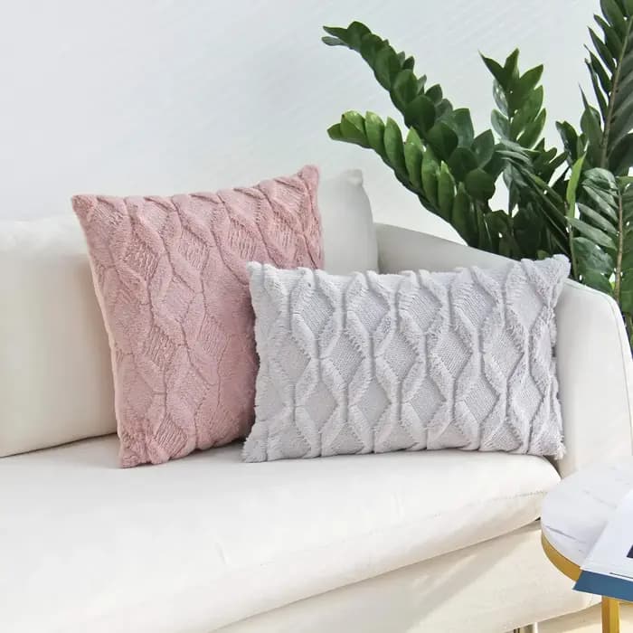 Juste de coussin décorative pour canapé