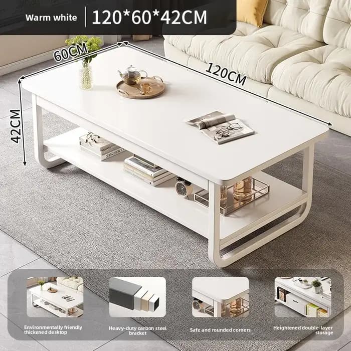 Nouvelle table basse rectangulaire pour petit appartement, salon ou bureau – petite table à thé dome