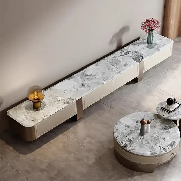 Meuble TV de Luxe, Meuble de Rangement pour Couloir et Salon