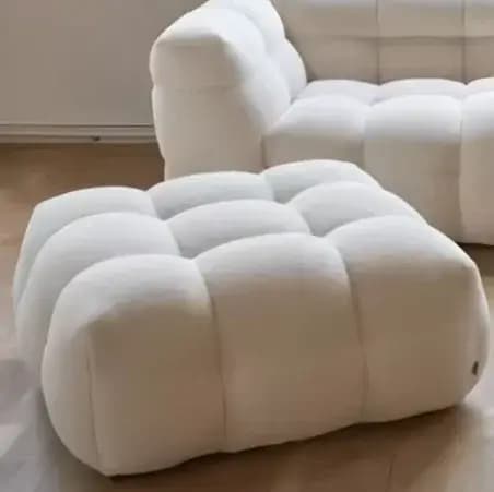 Canapé de salon italien avec accoudoirs, style minimaliste, luxe classique, pour appartement, mobili