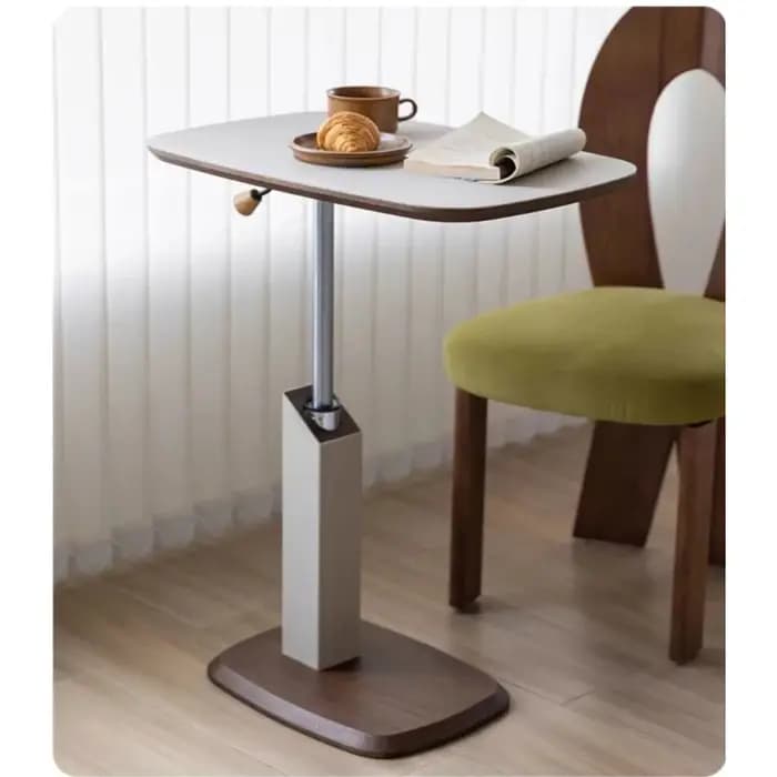 Table d'appoint miniature SM Exquisite Premium, simple, relevable, amovible, couleur noyer, pour sal