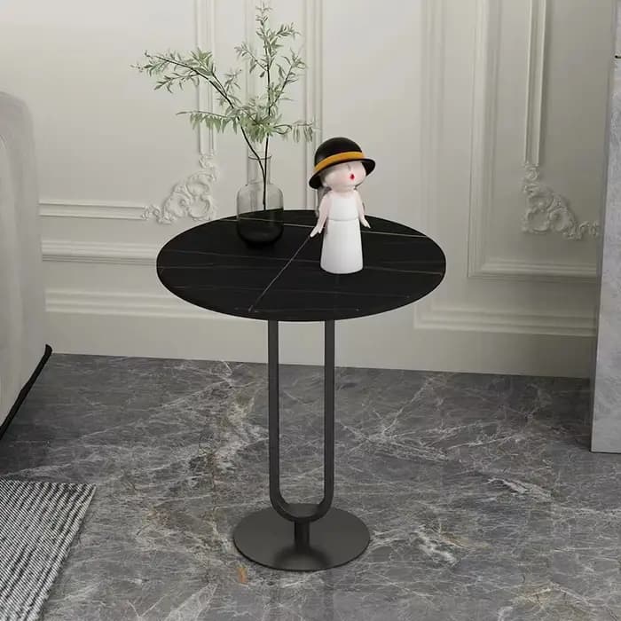 Nouvelle Table ronde en pierre frittée
