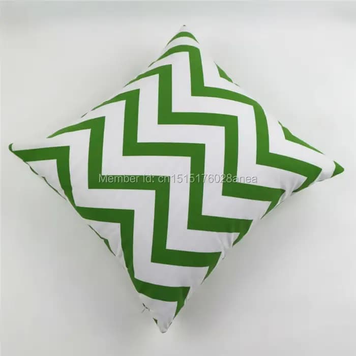 Housse de coussin en toile de coton avec motif ondulé