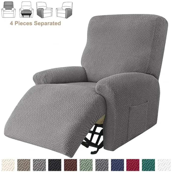 Housses de canapé inclinables extensibles en Jacquard