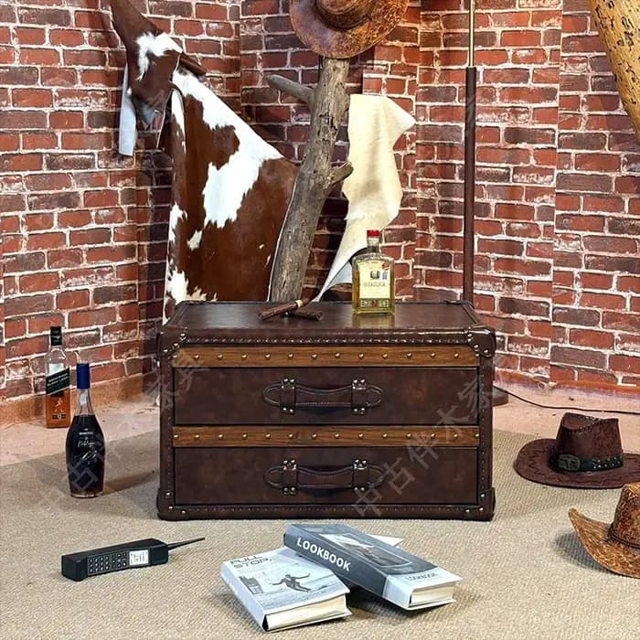 Rangement Table basse de luxe cadre d'affichage ornements esthétiques