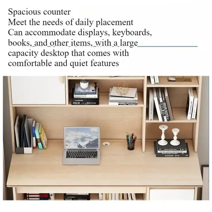 Bureau d'ordinateur, bureau à domicile, bibliothèque pour étudiants, bibliothèque intégrée, bureau d