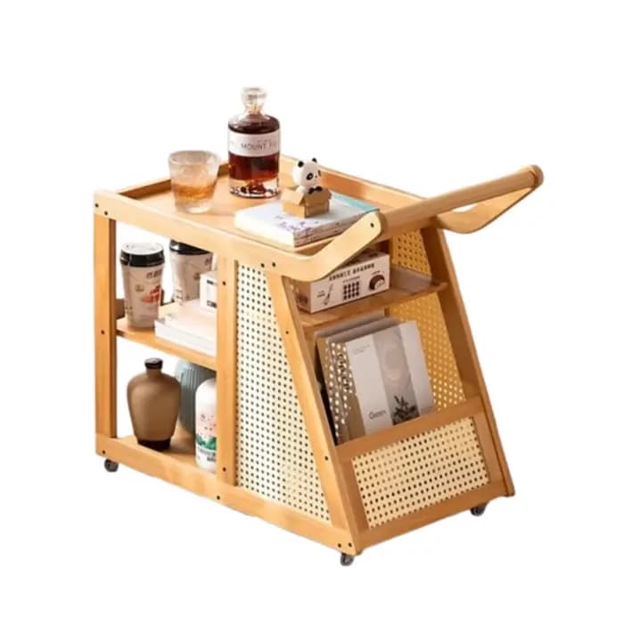 Petite Table basse en bois Portable réglable Premium rangement