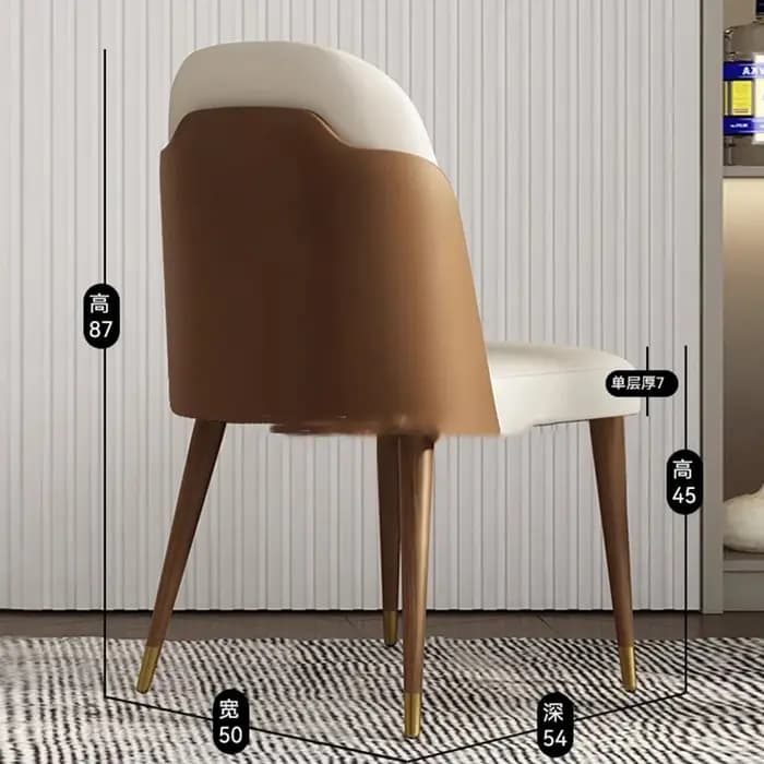Ensemble de 2 chaises de salle à manger modernes Premium
