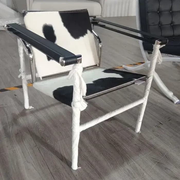 Italien Super Simple chaise décontractée salon lumière luxe en acier inoxydable café négociation sal