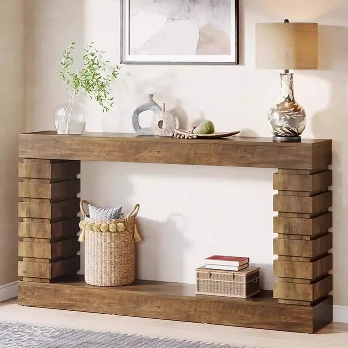 Wabi Sabi Table console unique élégante minimaliste Premium