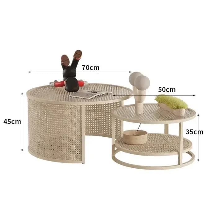 Organisateur de Table basse esthétique minimaliste, ensemble multifonction nouveauté, meubles italie