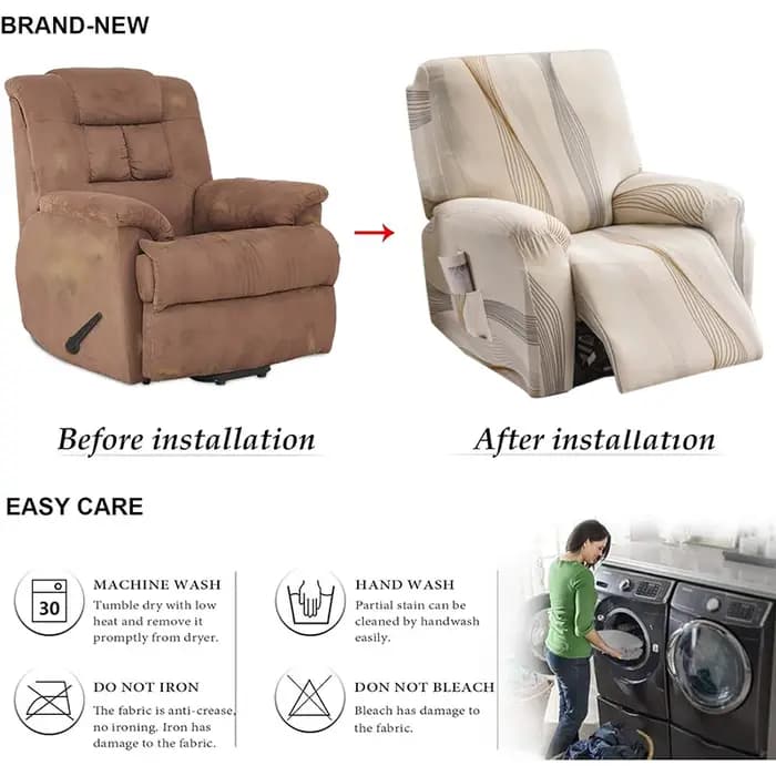 2024 Plus Récent Housse de Fauteuil Inclinable