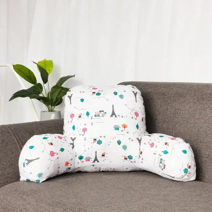Coussin Boho en Mélange Chaud avec Accoudoirs, Coussin de Dossier de Canapé Lombaire, Oreiller de Ch