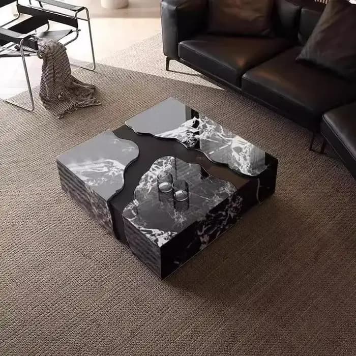Table basse de luxe moderne livres chambre design Simple