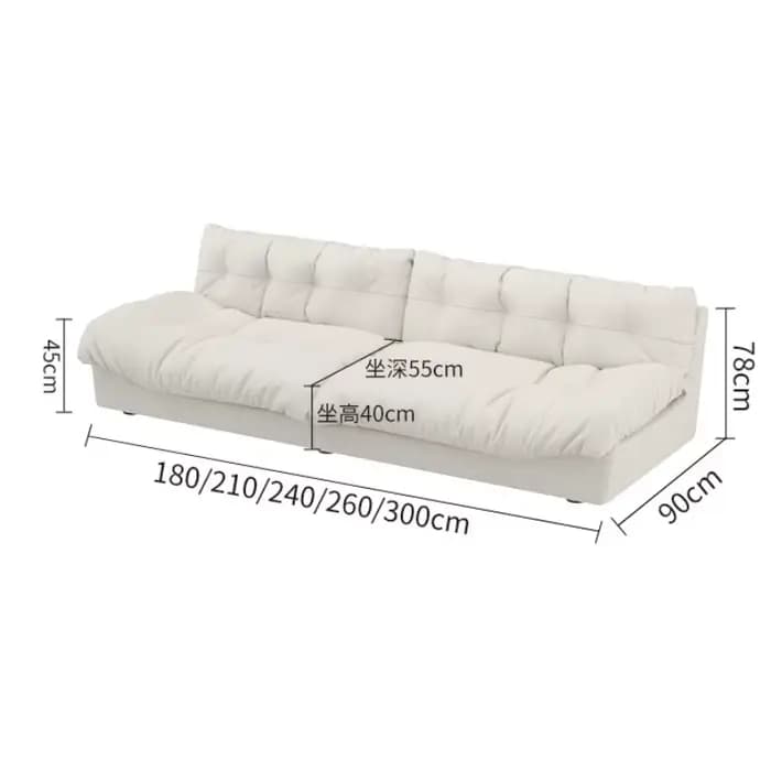 Confortable Relax salon canapés sol classique doux paresseux canapé coussin Double Woonkamer Banken meubles de maison accessoires