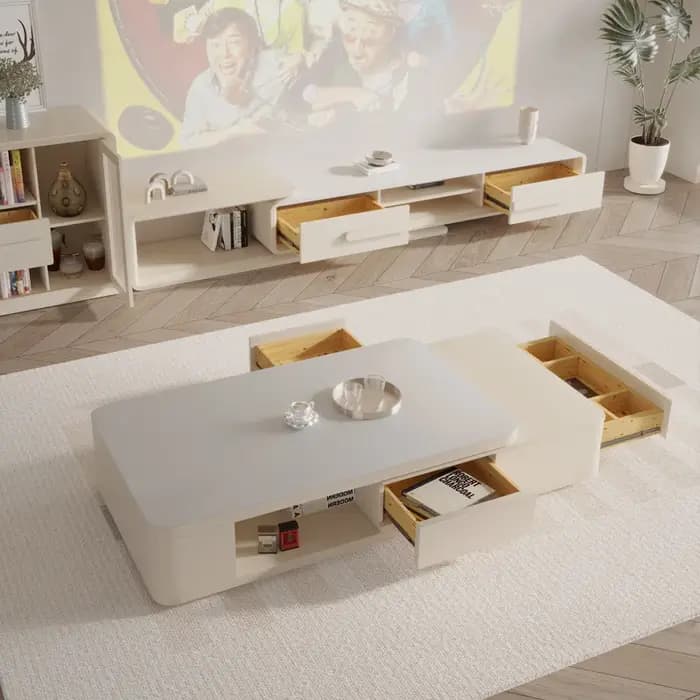 Tables basses extensibles nordiques en bois Design De luxe