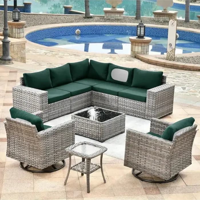 Housses de canapé de Patio douces en velours