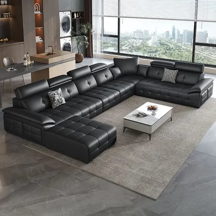 Sol confortable canapé accoudoir classique coin moderne