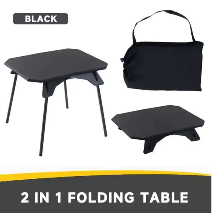 Table de camping d'extérieur ultralégère, table à double usage, table pliante réglable portable pour