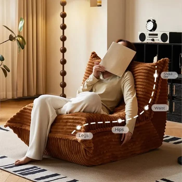 Canapé Caterpillar, fauteuil de relaxation moderne pour balcon
