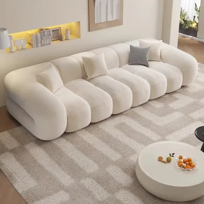 Canapés modernes paresseux avec repose-pieds