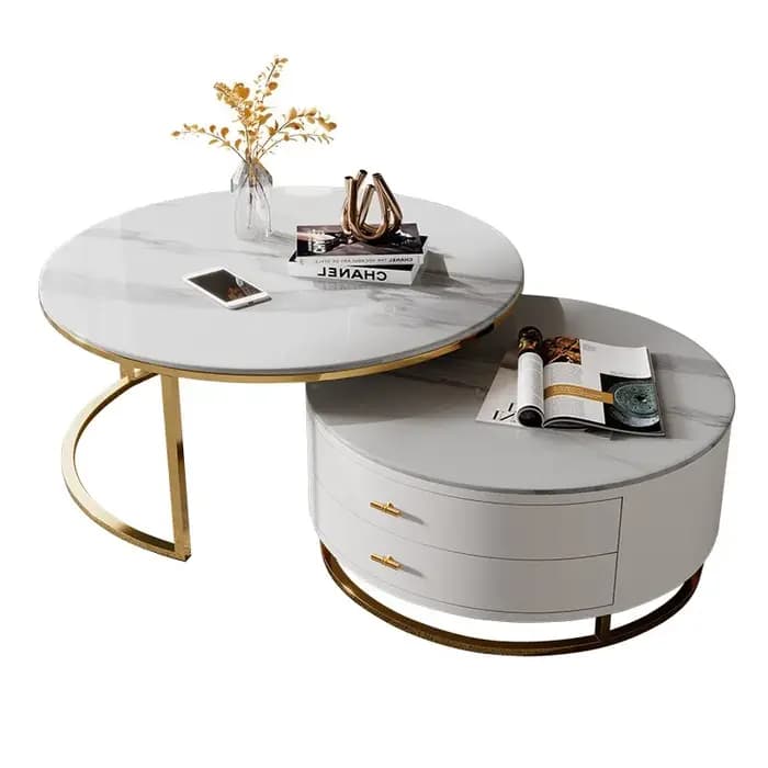 Affichage Table basse italienne minimaliste relié organisateur Unique