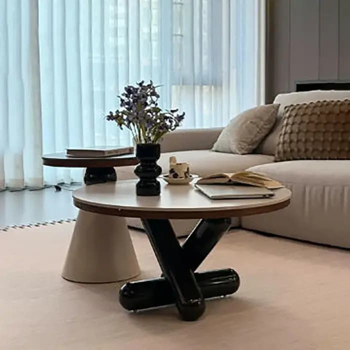 Table basse nordique, table d'appoint moderne italienne de luxe, tendance, vintage, style européen, Stolik Kawowy, meubles de salon