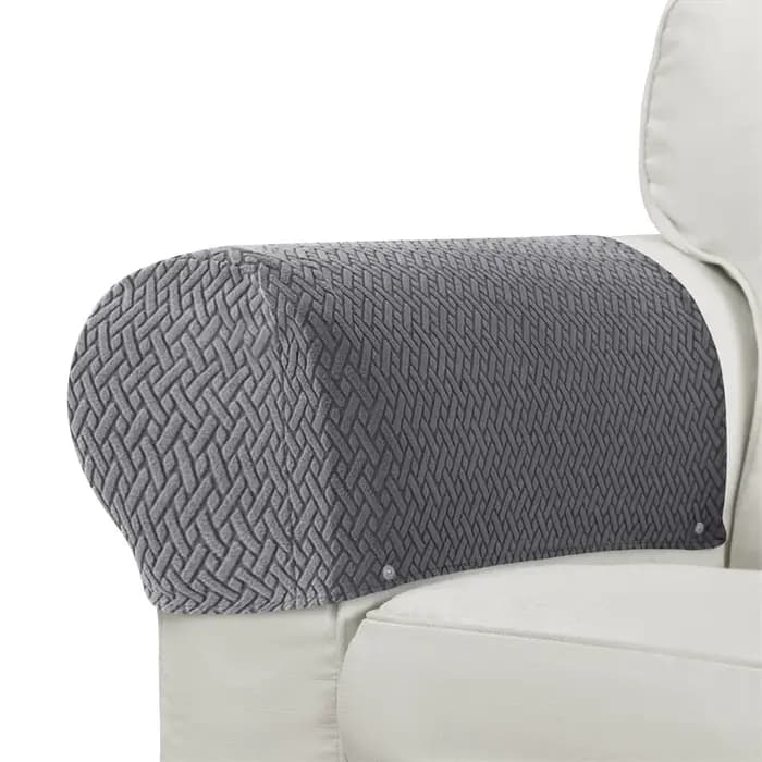 2 pièces/ensemble anti-poussière canapé fauteuil couvre lavable amovible accoudoir chaise housses élastique maison