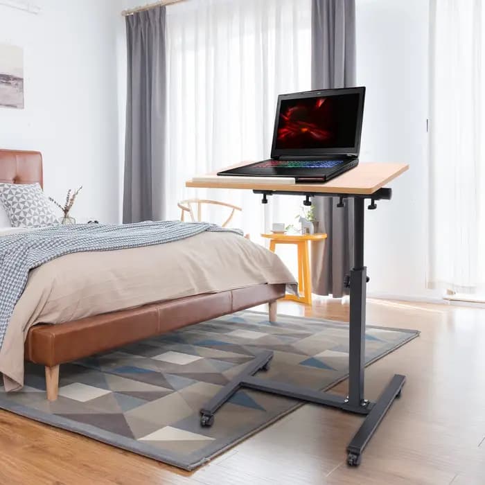 Bureau d'ordinateur debout Mobile réglable 58-90cm, bureau d'ordinateur portable pour bureau, salon,