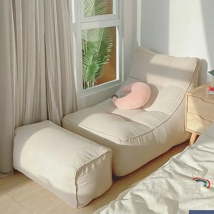 Canapé paresseux individuel, canapé minimaliste pour salon, petit canapé moderne pour balcon, canapé
