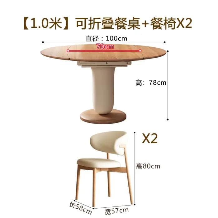 Pieds Table à manger imperméable ronde De luxe salon cuisine