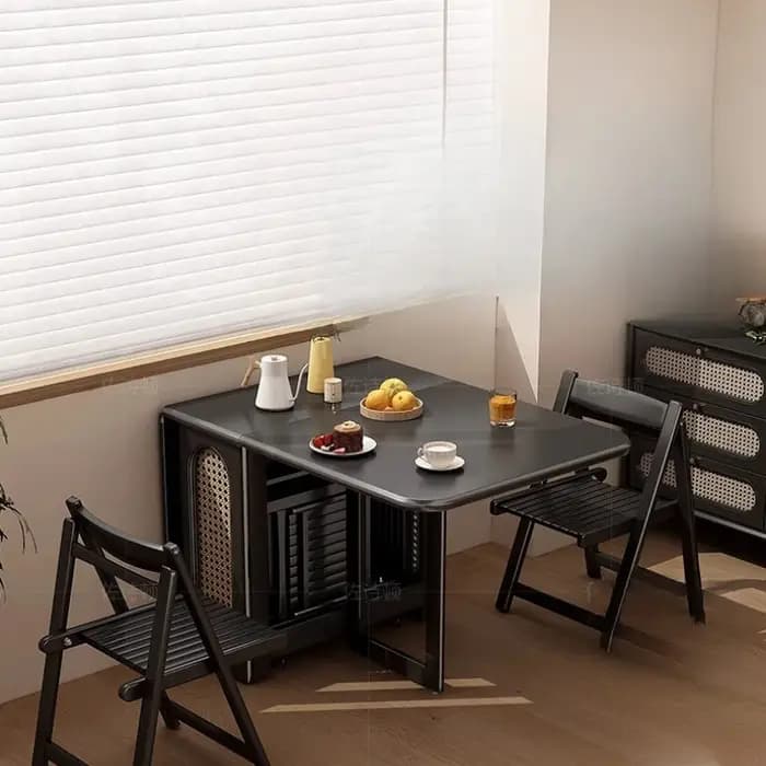 Organisateur de Table à manger noir au Design Simple