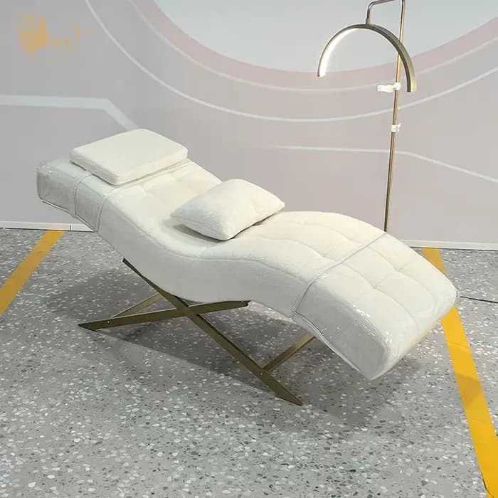 Fauteuil de soin ergonomique incurvé avec dossier capitonné