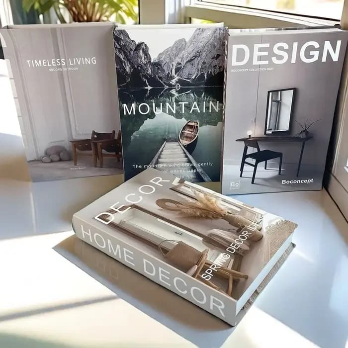 Boîte de rangement de faux livres de luxe ouvrable