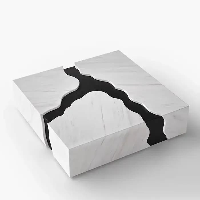 Table basse de luxe moderne livres chambre design Simple