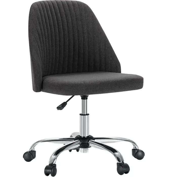 JIan-Petite chaise de bureau sans accoudoirs avec dossier