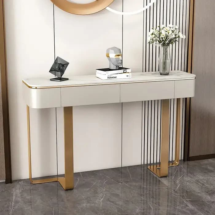 Table console tendance et populaire, table d'entrée de luxe minimaliste, nouveau style de designer, Tavolo Ingresso, mobilier moderne pour la maison