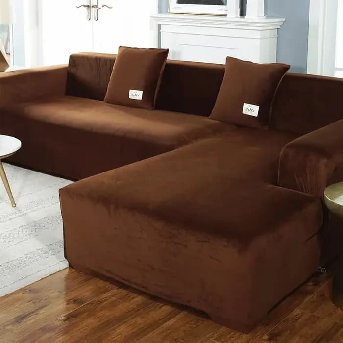 Housse de canapé en tissu velours