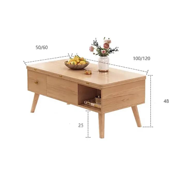 Table basse multifonctionnelle de qualité supérieure avec rangement