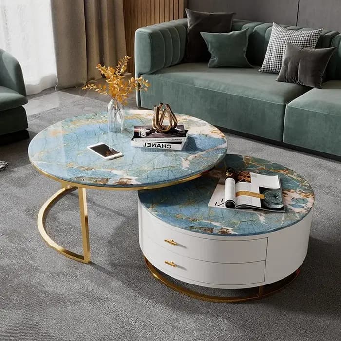 Affichage Table basse italienne minimaliste relié organisateur Unique