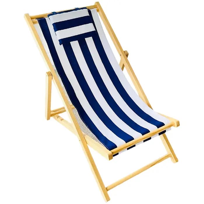 Adulte pliant Camping chaise Relax étudiant en bois inclinable taille