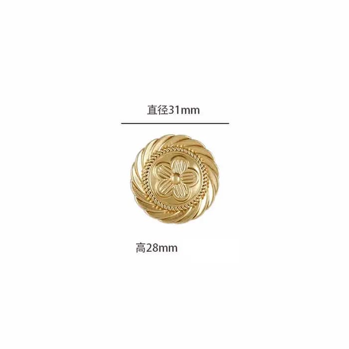 Poignée dorée de luxe à trou unique, meubles rétro en laiton Foy, porte de garde-robe ronde simple,